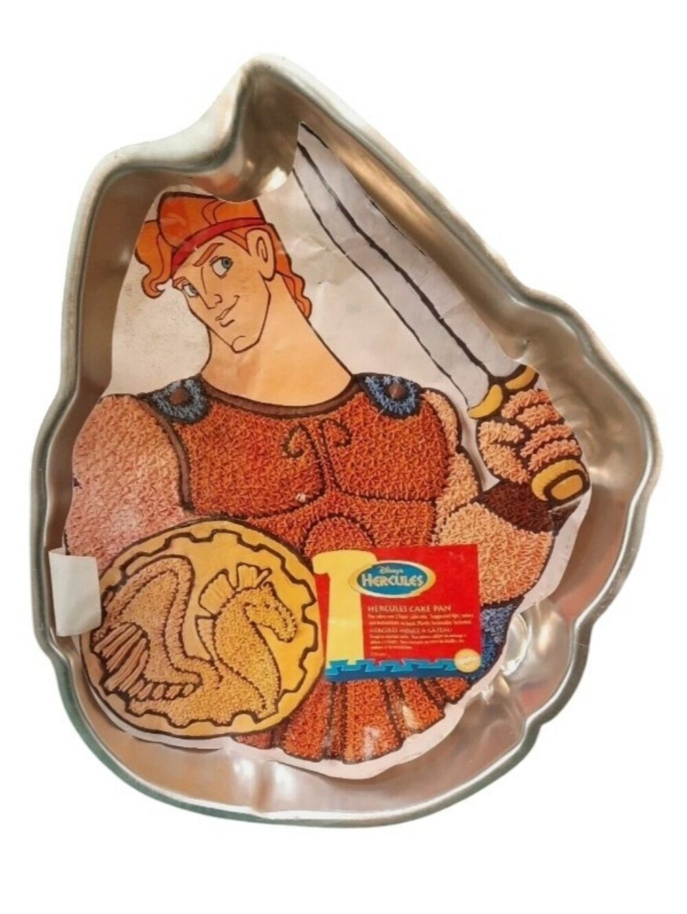 🆕1997 Vintage Wilton Disney "Hercules" Cake Metal Pan
